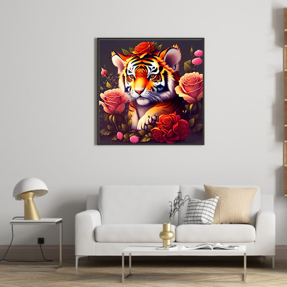 Tiger - Full Round Drill Diamond Painting 35*35CM