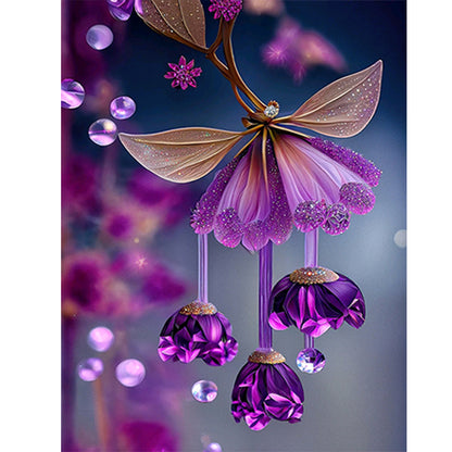 Dream Butterfly Wind Chimes - Full Round Drill Diamond Painting 30*40CM