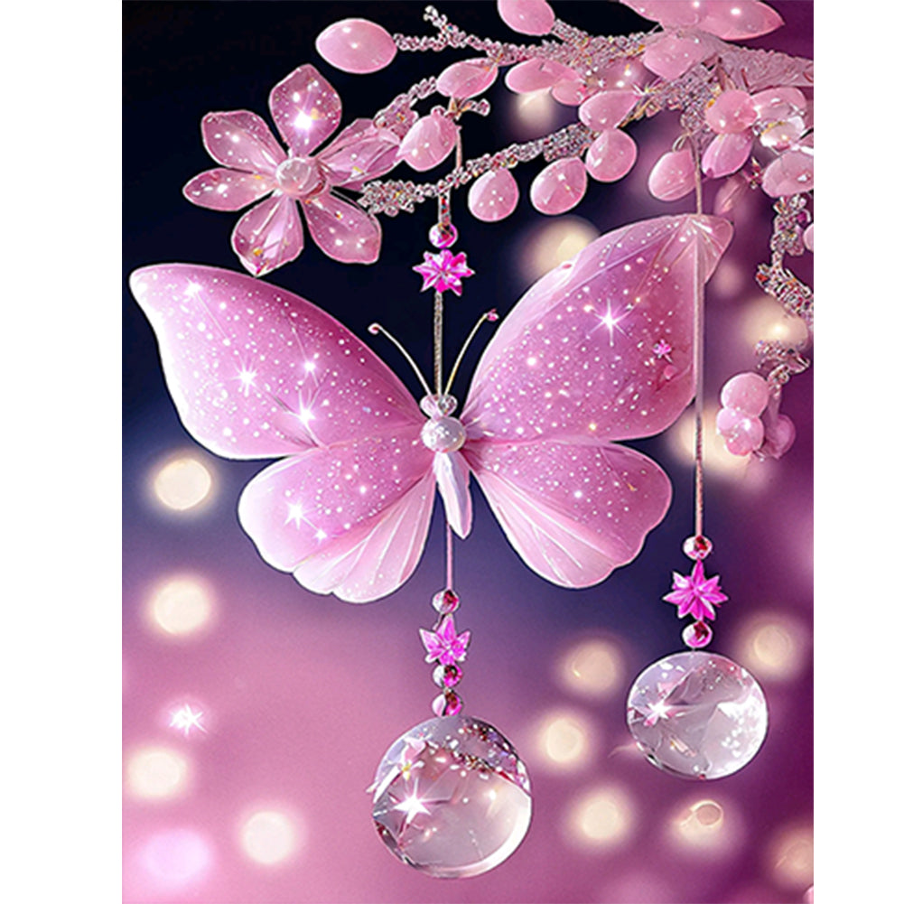 Dream Butterfly Wind Chimes - Full Round Drill Diamond Painting 30*40CM