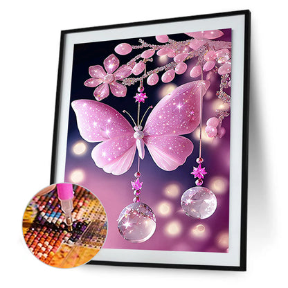 Dream Butterfly Wind Chimes - Full Round Drill Diamond Painting 30*40CM