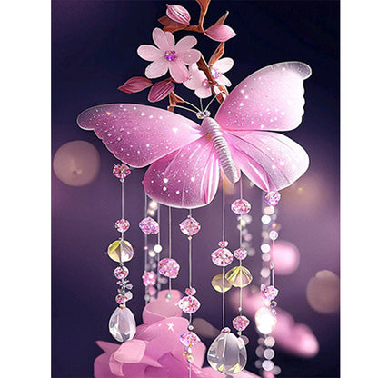 Dream Butterfly Wind Chimes - Full Round Drill Diamond Painting 30*40CM