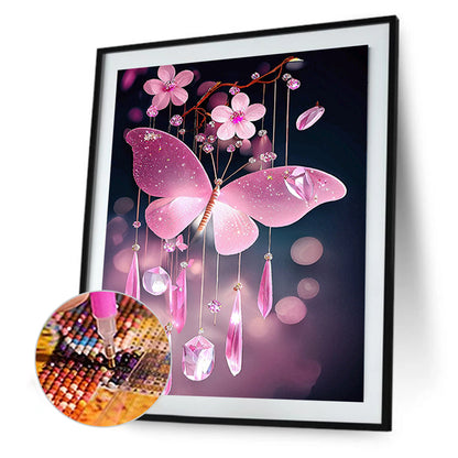 Dream Butterfly Wind Chimes - Full Round Drill Diamond Painting 30*40CM