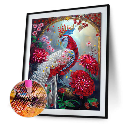 Gorgeous Peacock - Special Shaped Drill Diamond Painting 30*40CM