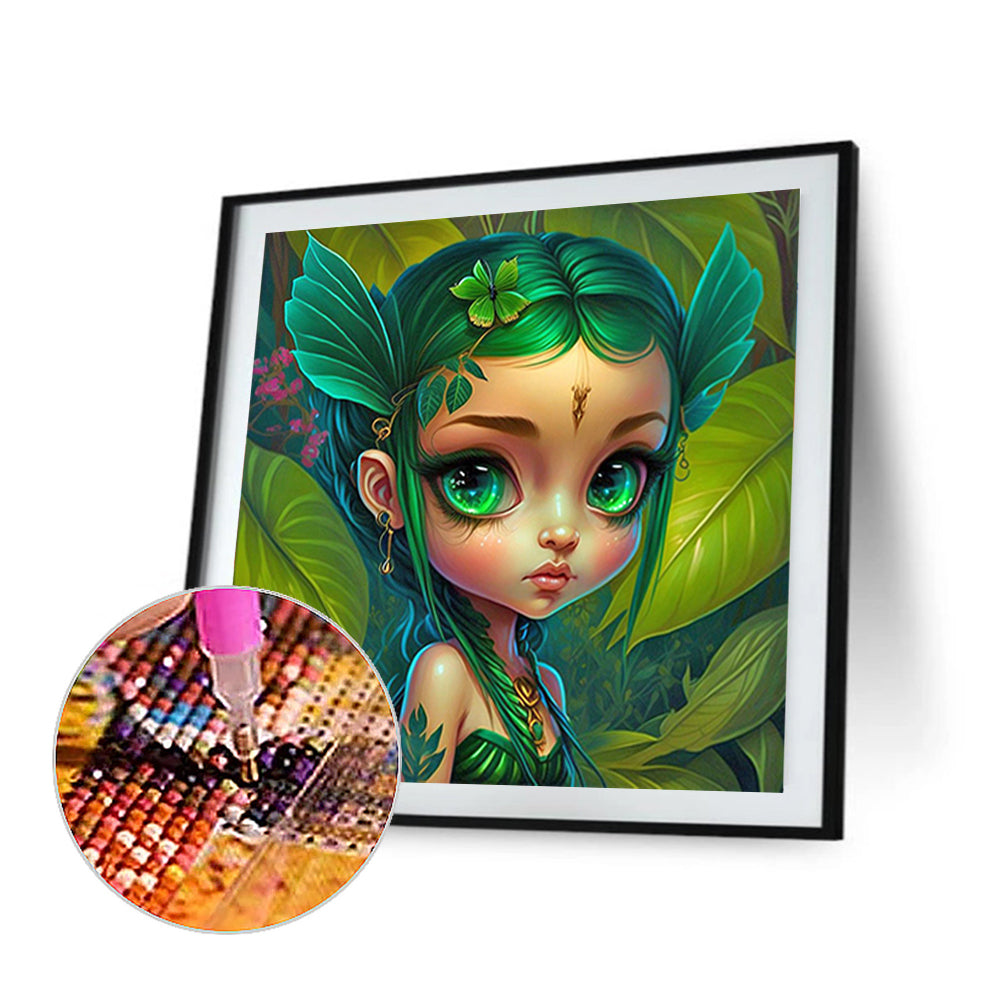 Elf Girl - Full Round Drill Diamond Painting 30*30CM