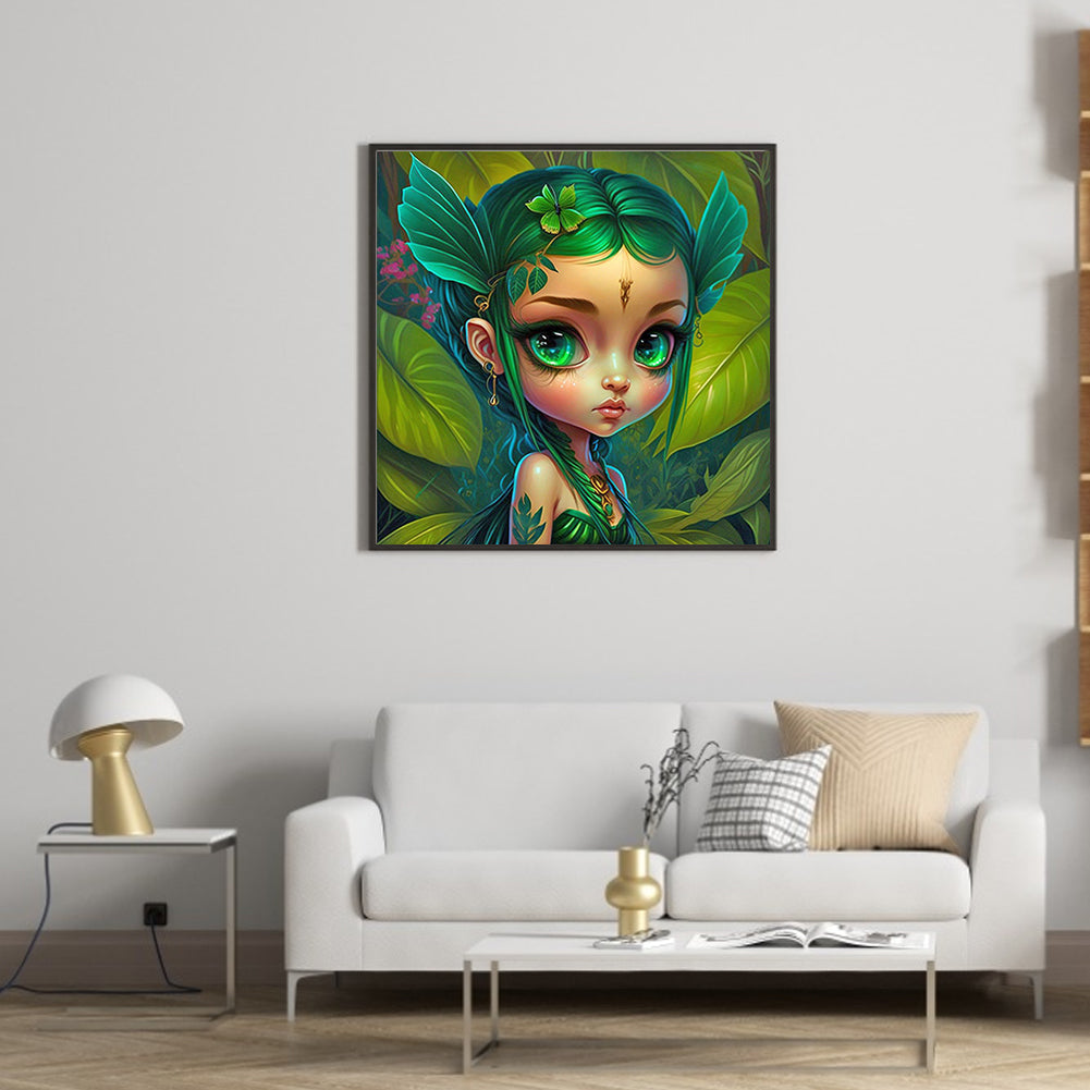 Elf Girl - Full Round Drill Diamond Painting 30*30CM