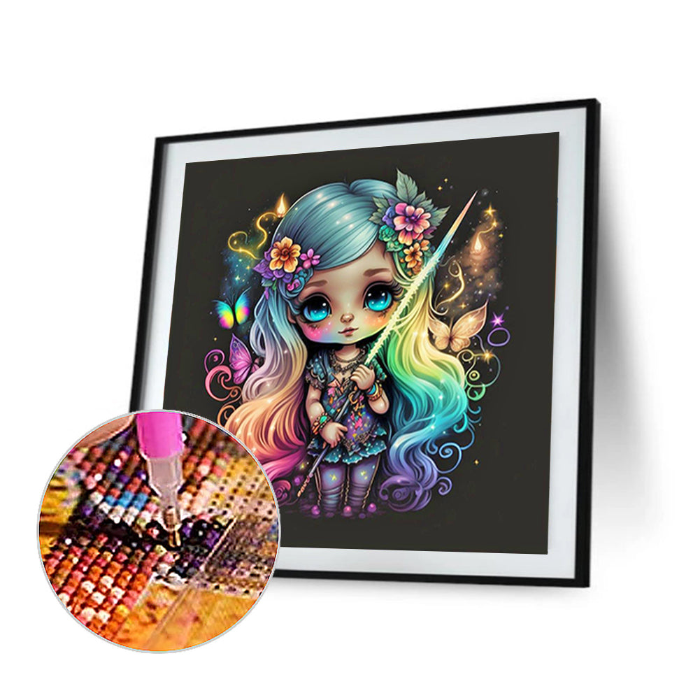 Elf Girl - Full Round Drill Diamond Painting 30*30CM