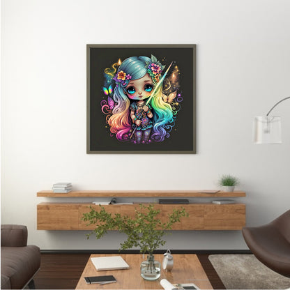 Elf Girl - Full Round Drill Diamond Painting 30*30CM