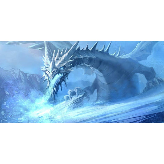 Blue Pterosaur - Full Round Drill Diamond Painting 80*40CM