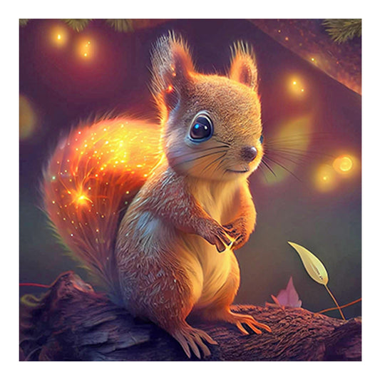 Cute Little Squirrel - Full Round Drill Diamond Painting 30*30CM