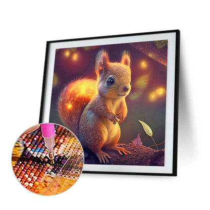 Cute Little Squirrel - Full Round Drill Diamond Painting 30*30CM