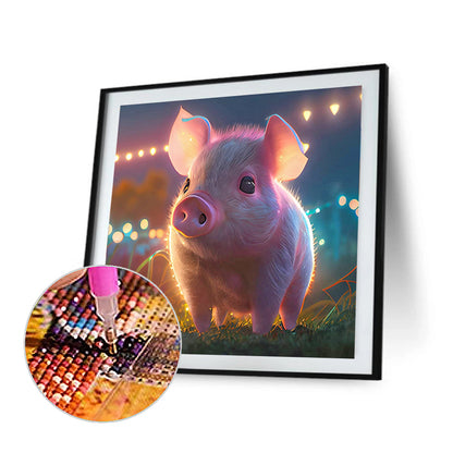 Piggy - Full Round Drill Diamond Painting 30*30CM