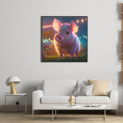 Piggy - Full Round Drill Diamond Painting 30*30CM