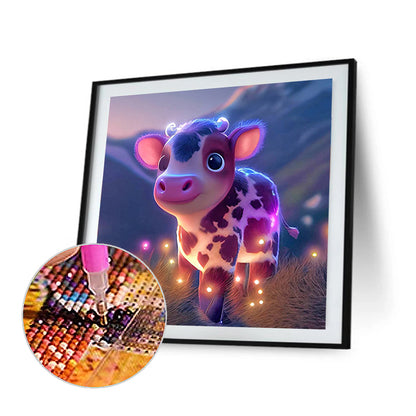 Little Cow - Full Round Drill Diamond Painting 30*30CM