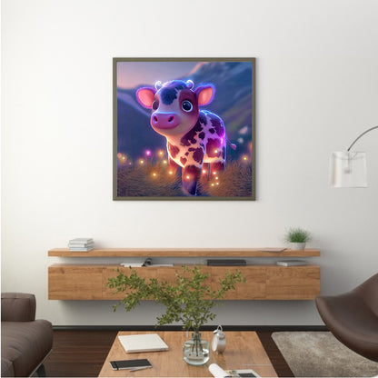 Little Cow - Full Round Drill Diamond Painting 30*30CM