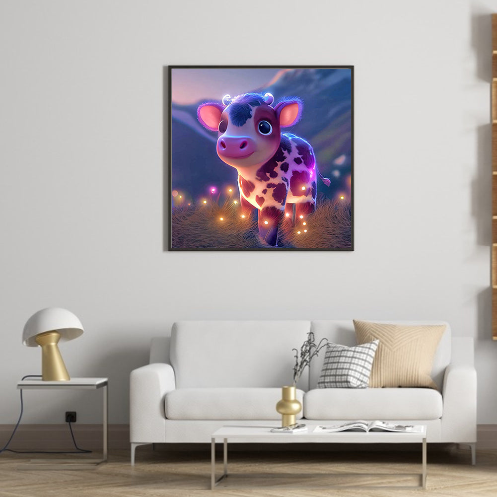 Little Cow - Full Round Drill Diamond Painting 30*30CM