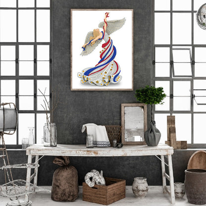 Elegant Lady - Special Shaped Drill Diamond Painting 30*40CM