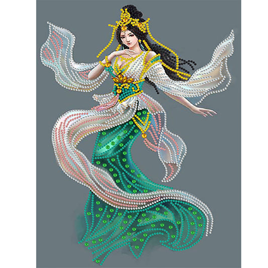 Elegant Lady - Special Shaped Drill Diamond Painting 30*40CM