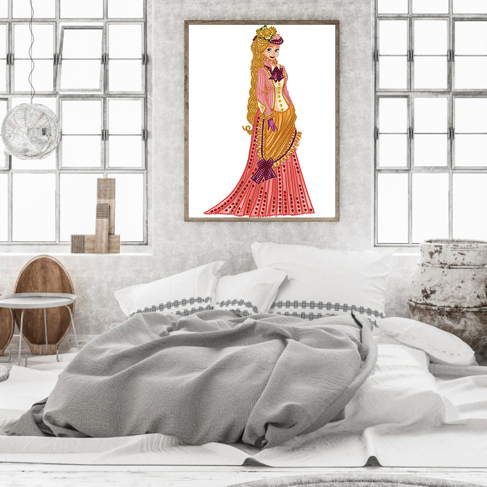 Elegant Lady - Special Shaped Drill Diamond Painting 30*40CM