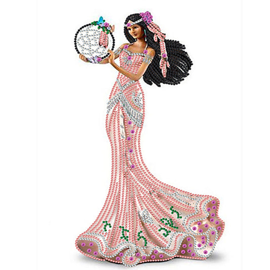 Elegant Lady - Special Shaped Drill Diamond Painting 30*40CM