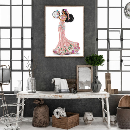Elegant Lady - Special Shaped Drill Diamond Painting 30*40CM