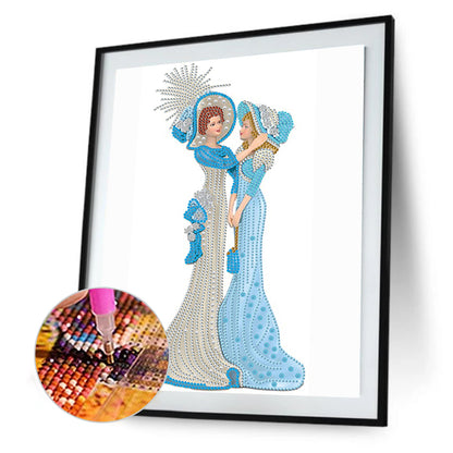 Elegant Lady - Special Shaped Drill Diamond Painting 30*40CM