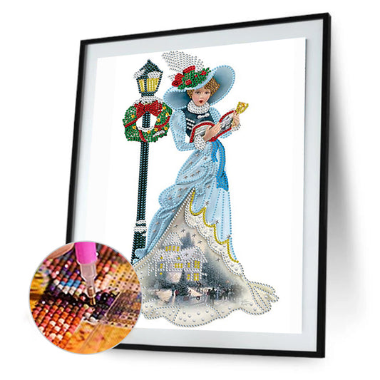 Elegant Lady - Special Shaped Drill Diamond Painting 30*40CM