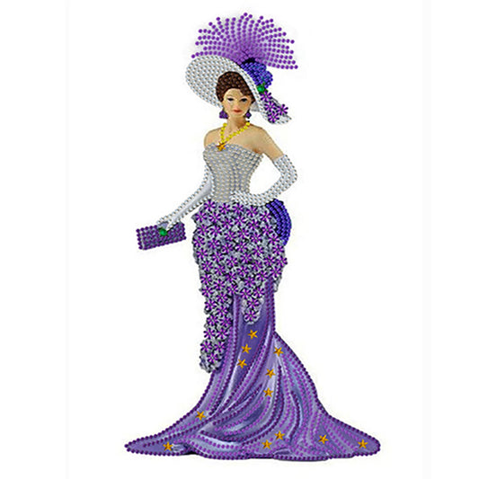 Elegant Lady - Special Shaped Drill Diamond Painting 30*40CM