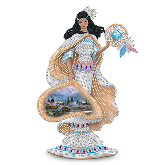 Elegant Lady - Special Shaped Drill Diamond Painting 30*40CM