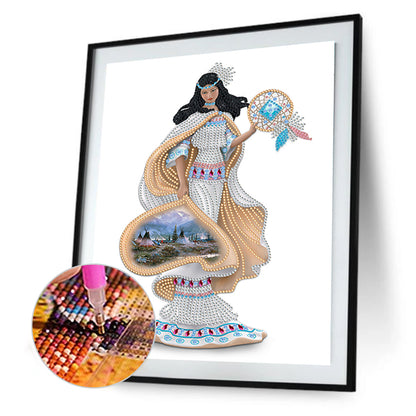 Elegant Lady - Special Shaped Drill Diamond Painting 30*40CM
