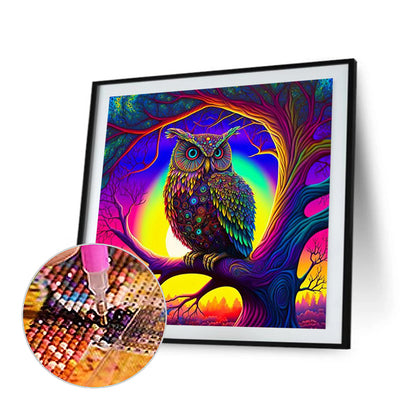Night Owl - Full Round Drill Diamond Painting 30*30CM