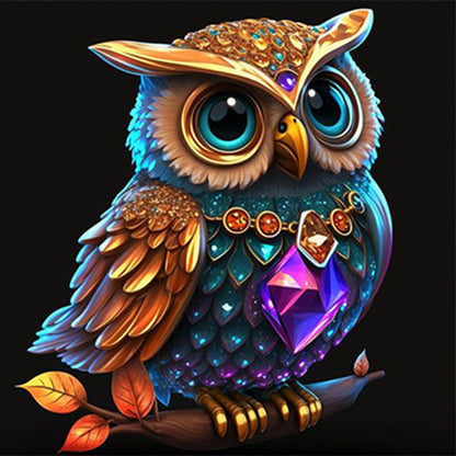 Night Owl - Full Round Drill Diamond Painting 30*30CM