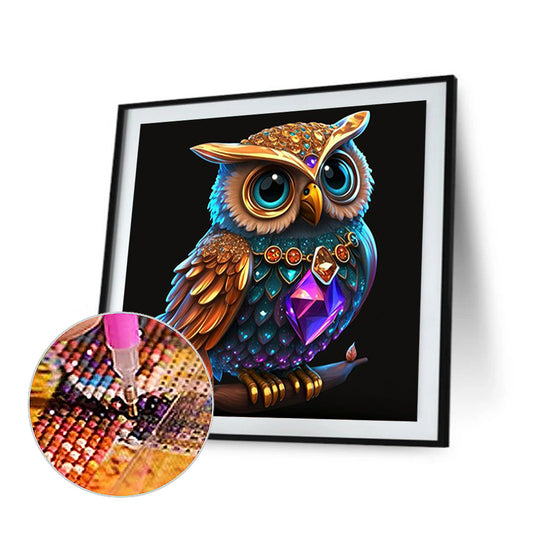 Night Owl - Full Round Drill Diamond Painting 30*30CM