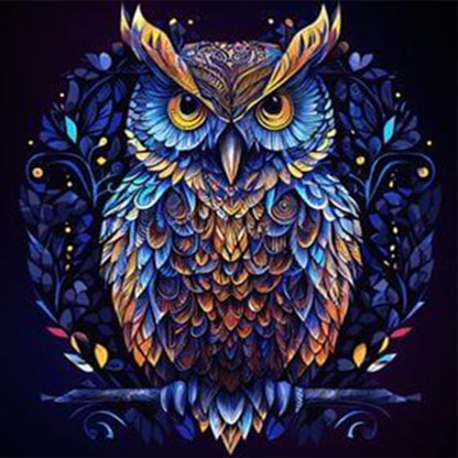 Night Owl - Full Round Drill Diamond Painting 30*30CM