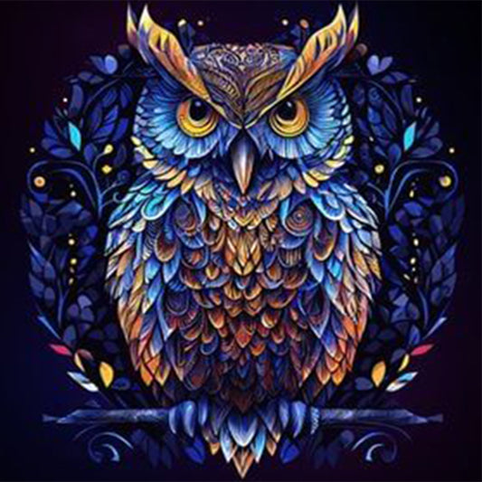 Night Owl - Full Round Drill Diamond Painting 30*30CM