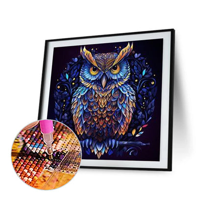 Night Owl - Full Round Drill Diamond Painting 30*30CM