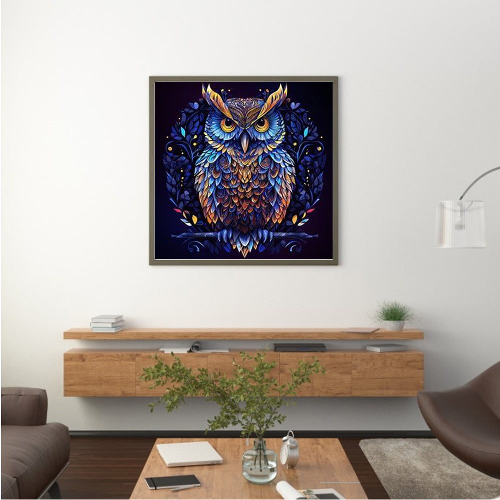 Night Owl - Full Round Drill Diamond Painting 30*30CM