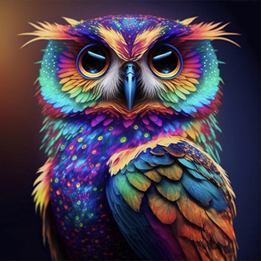 Night Owl - Full Round Drill Diamond Painting 30*30CM