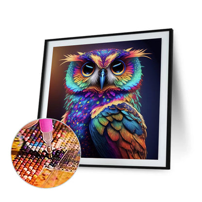 Night Owl - Full Round Drill Diamond Painting 30*30CM