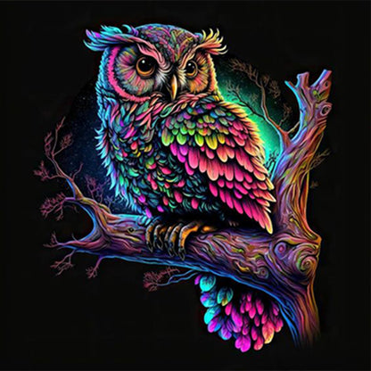 Night Owl - Full Round Drill Diamond Painting 30*30CM