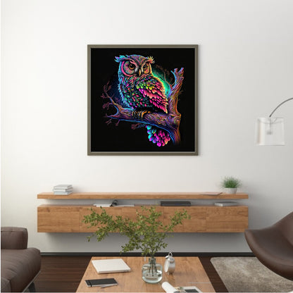 Night Owl - Full Round Drill Diamond Painting 30*30CM
