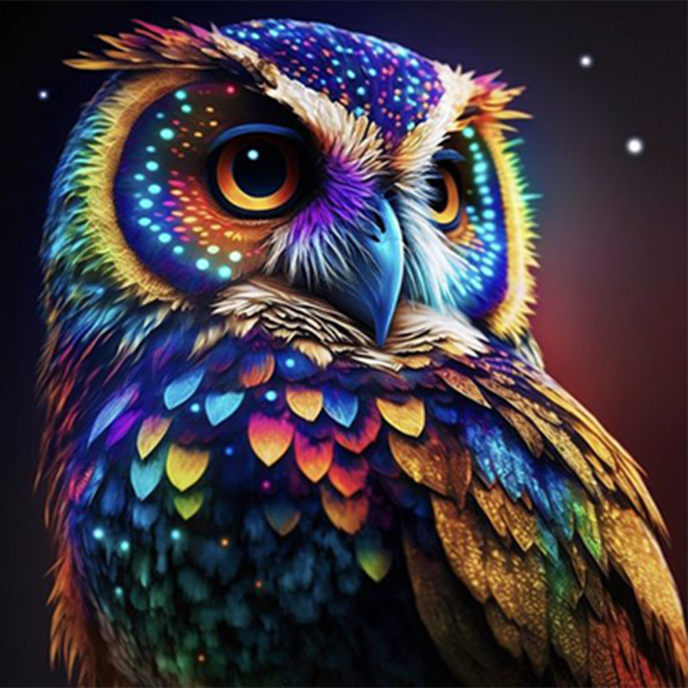 Night Owl - Full Round Drill Diamond Painting 30*30CM