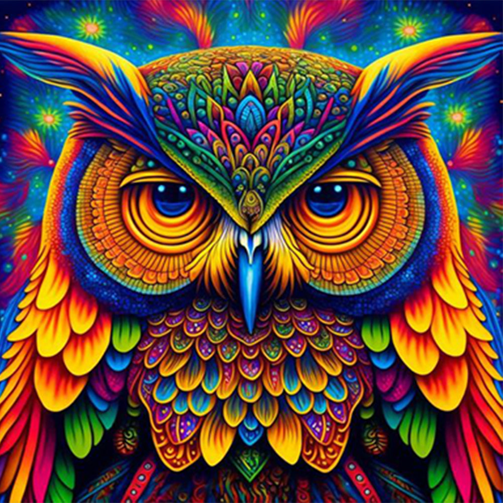 Night Owl - Full Round Drill Diamond Painting 30*30CM