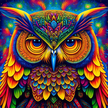Night Owl - Full Round Drill Diamond Painting 30*30CM