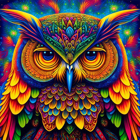 Night Owl - Full Round Drill Diamond Painting 30*30CM