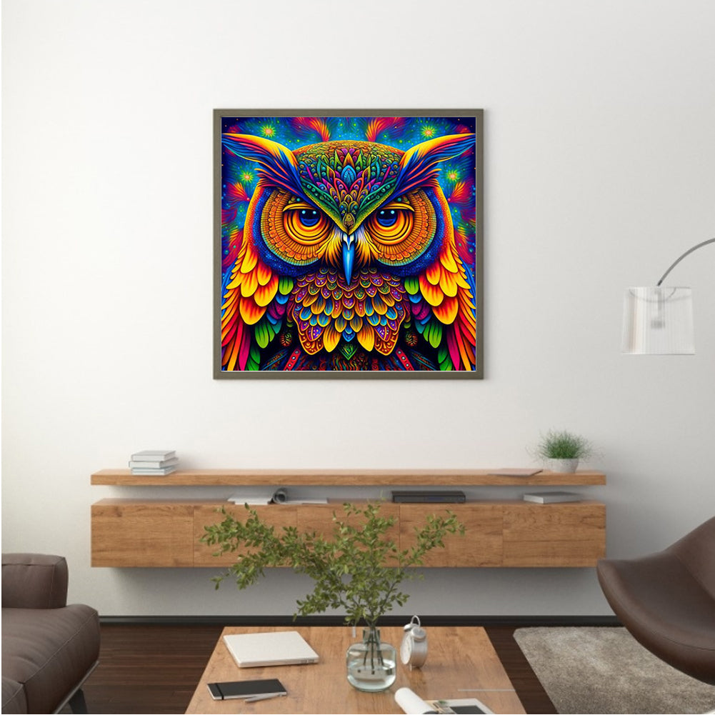 Night Owl - Full Round Drill Diamond Painting 30*30CM