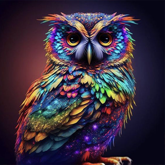 Night Owl - Full Round Drill Diamond Painting 30*30CM