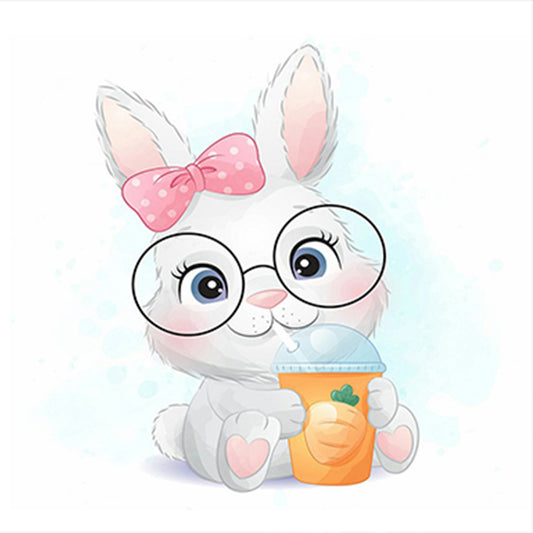 Carrot Bunny - Full Round Drill Diamond Painting 40*40CM