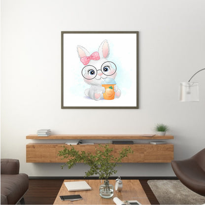 Carrot Bunny - Full Round Drill Diamond Painting 40*40CM