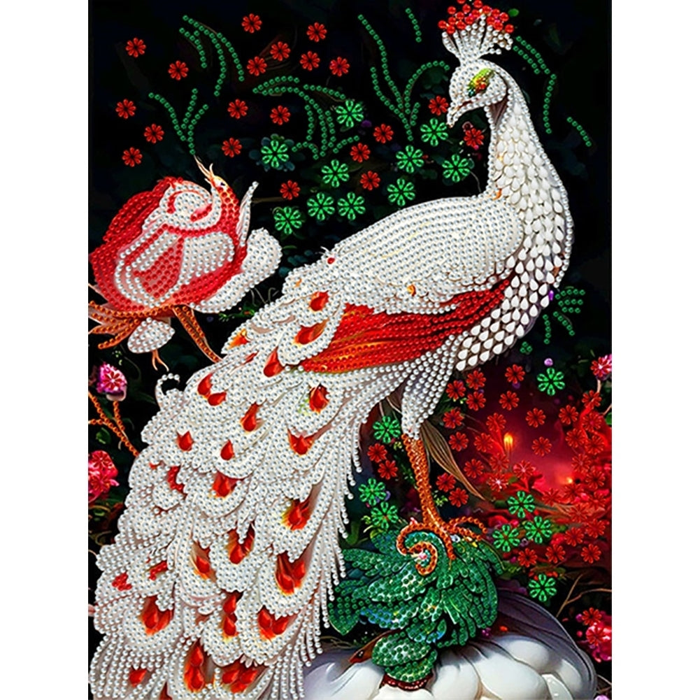 Peacock - Special Shaped Drill Diamond Painting 30*40CM