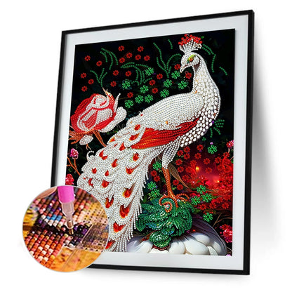 Peacock - Special Shaped Drill Diamond Painting 30*40CM